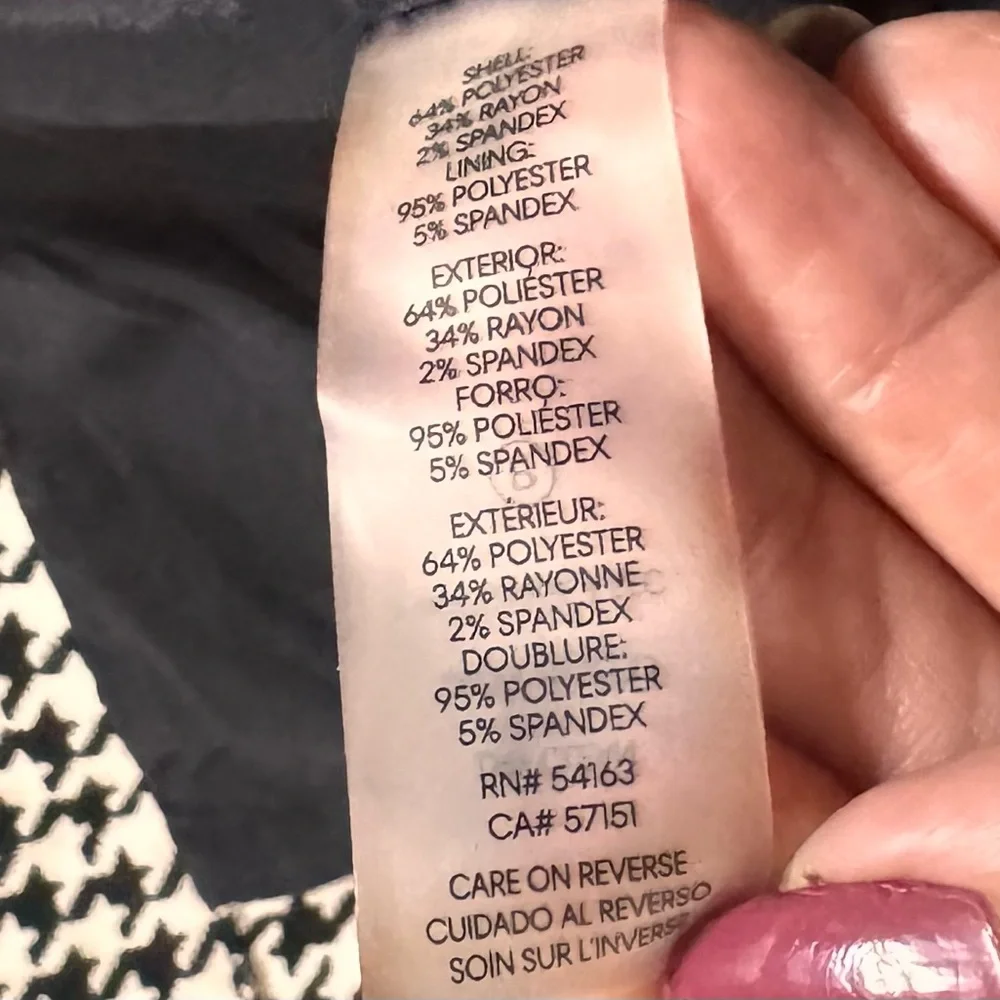 NWT Calvin Klein Black & White Career Knit Knee Length Pencil Skirt – Size 2 - Picture 15 of 16